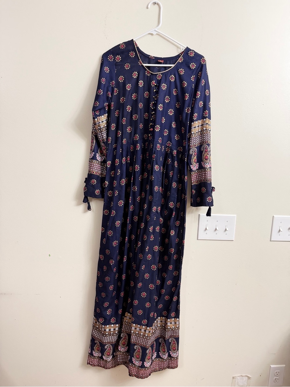 Navy Indian dress